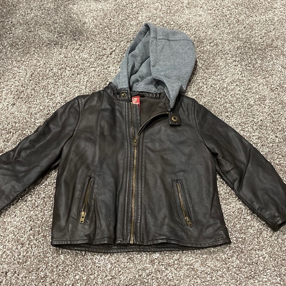 Baby boys faux leather jacket - Picture 1 of 8